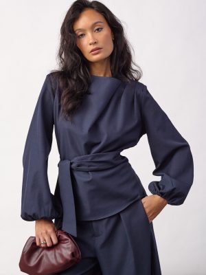 LUNACC TIE BLOUSE