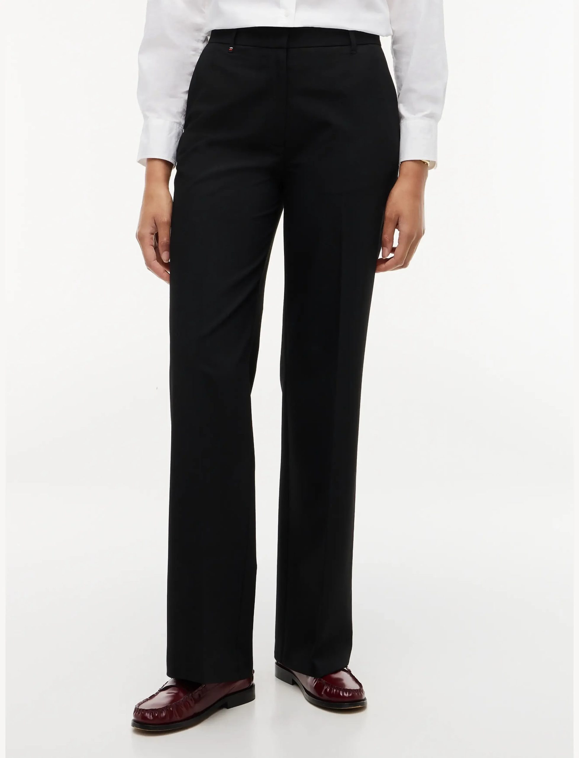 VISCOSE BLEND STRAIGHT PANT