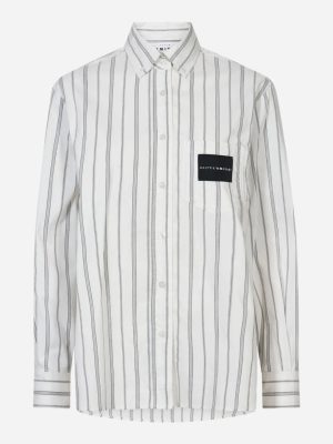 CRYSTAL HEART STRIPE SHIRT