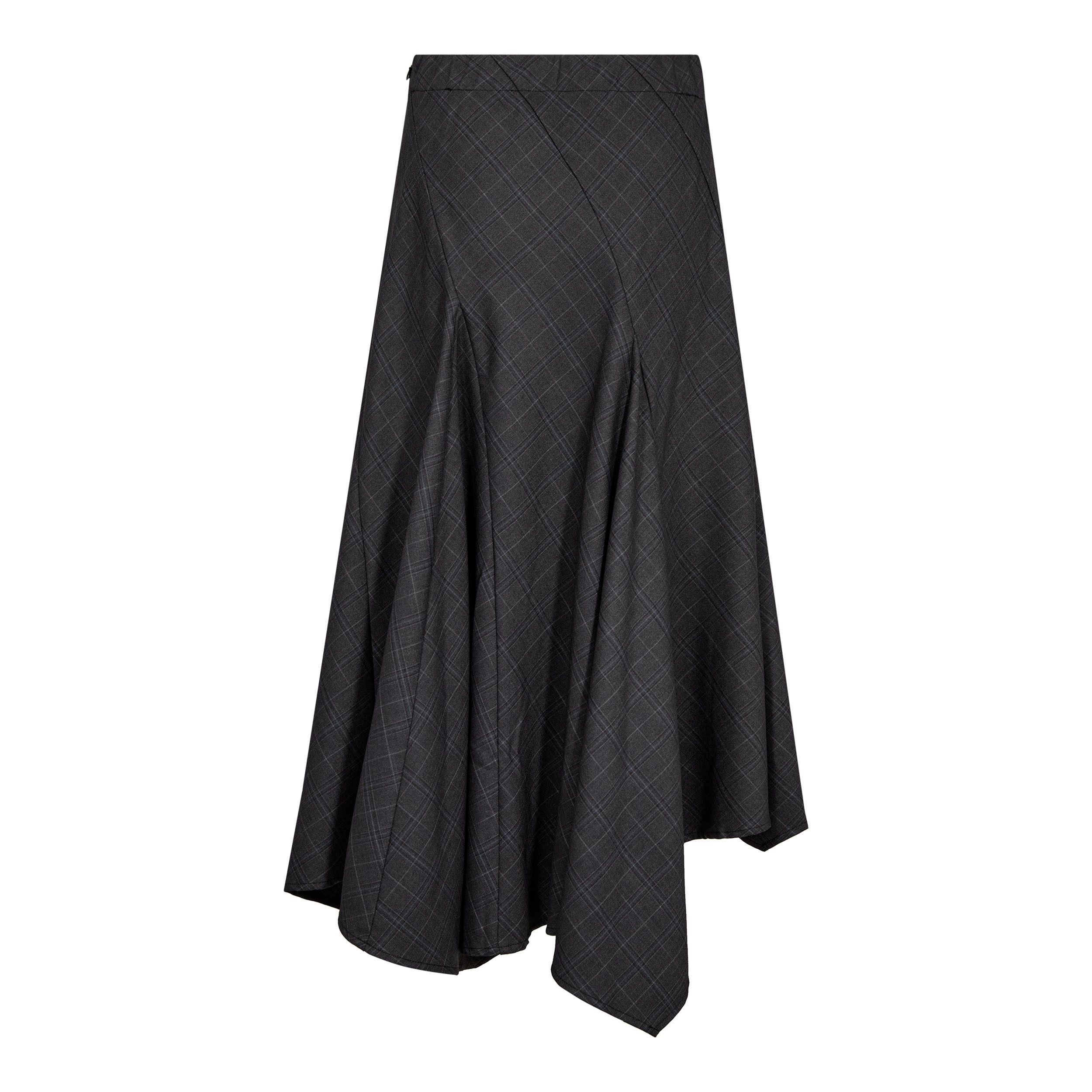 ELORACC CHECK ASYM SKIRT