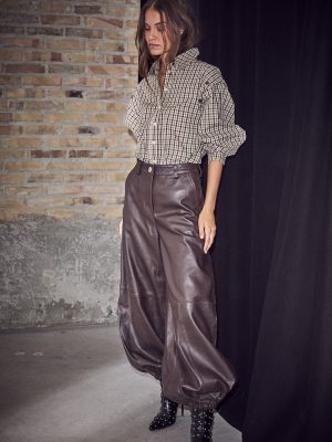 JASMIN LEATHER HAREM PANT