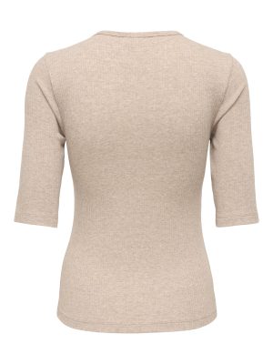 JDYRENO 2/4 O NECK TOP