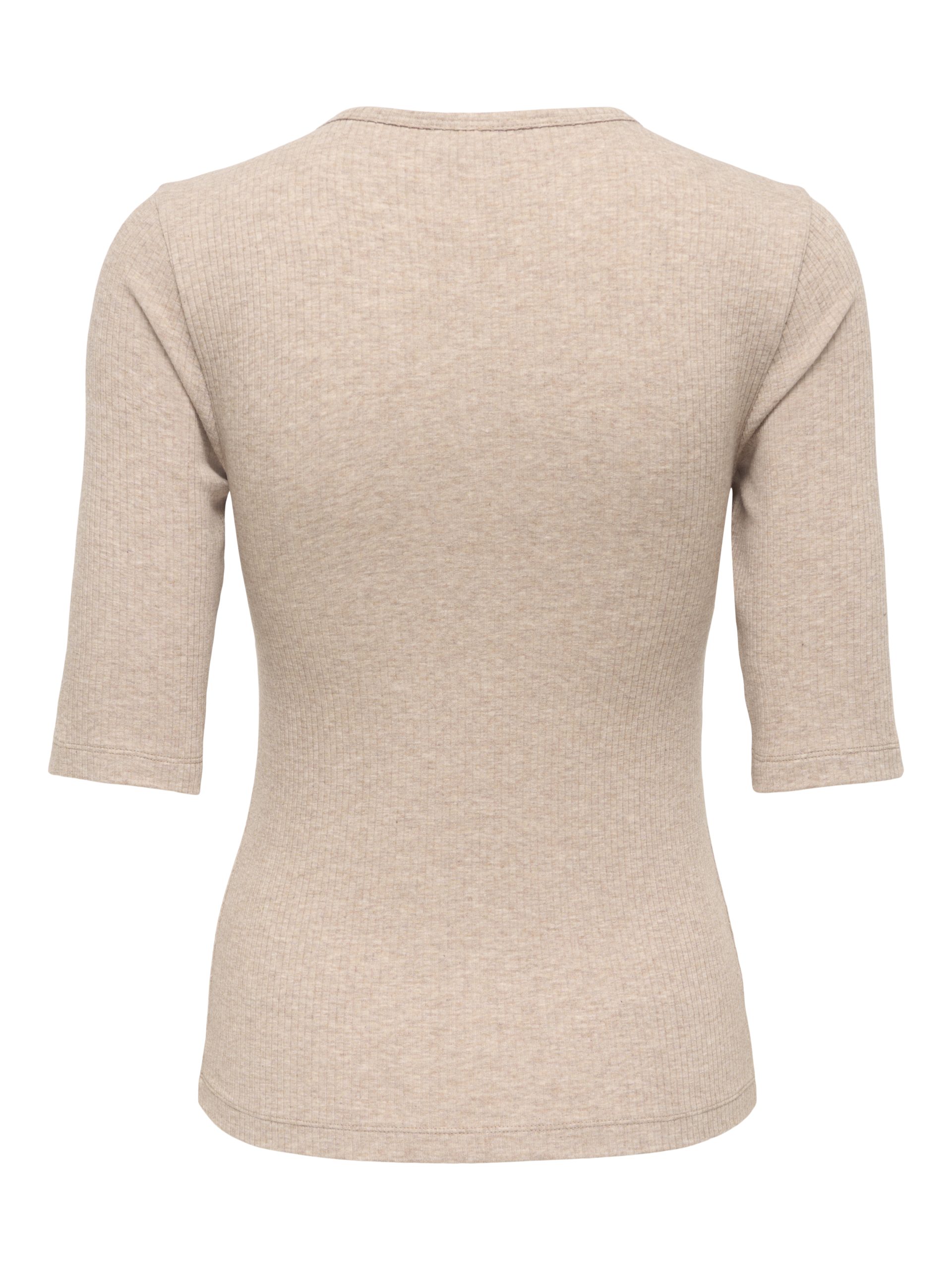 JDYRENO 2/4 O NECK TOP