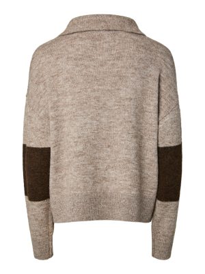 PCALLIE HALF ZIP KNIT