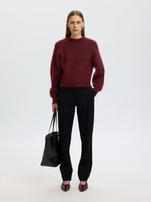 SLWMIRA LS KNIT SHORT O-NECK