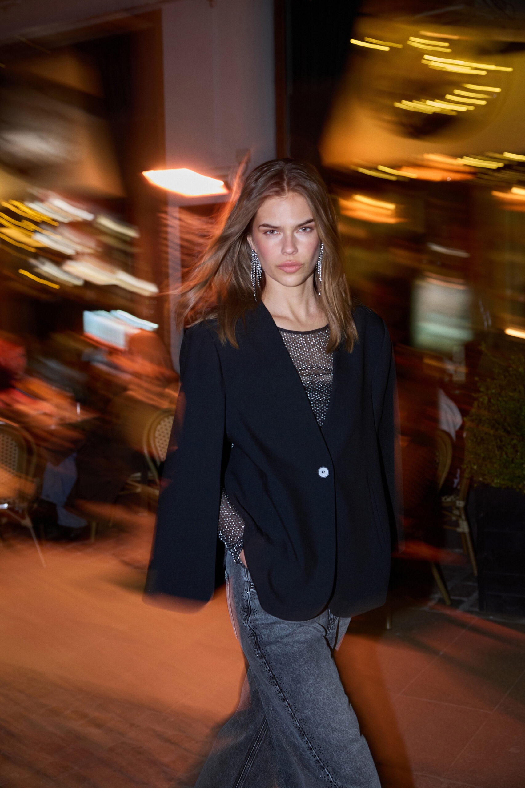 VOLA CAPE BUTTON BLAZER