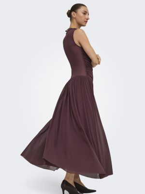 JDYUSO ROUCHING LONG DRESS