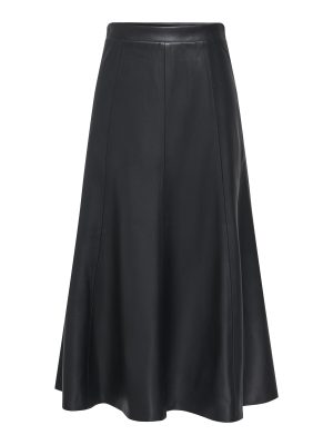JDYBEA FAUX LEATHER MIDI SKIRT