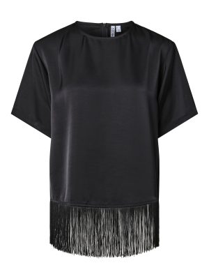PCMARIE O-NECK FRILLS T-SHIRT