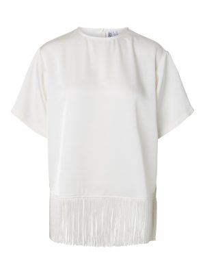PCMARIE O-NECK FRILLS T-SHIRT