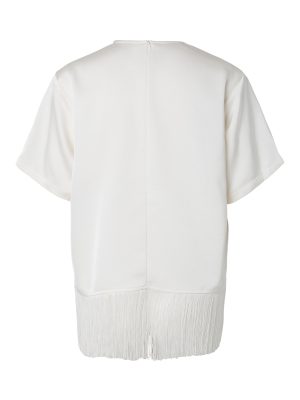 PCMARIE O-NECK FRILLS T-SHIRT